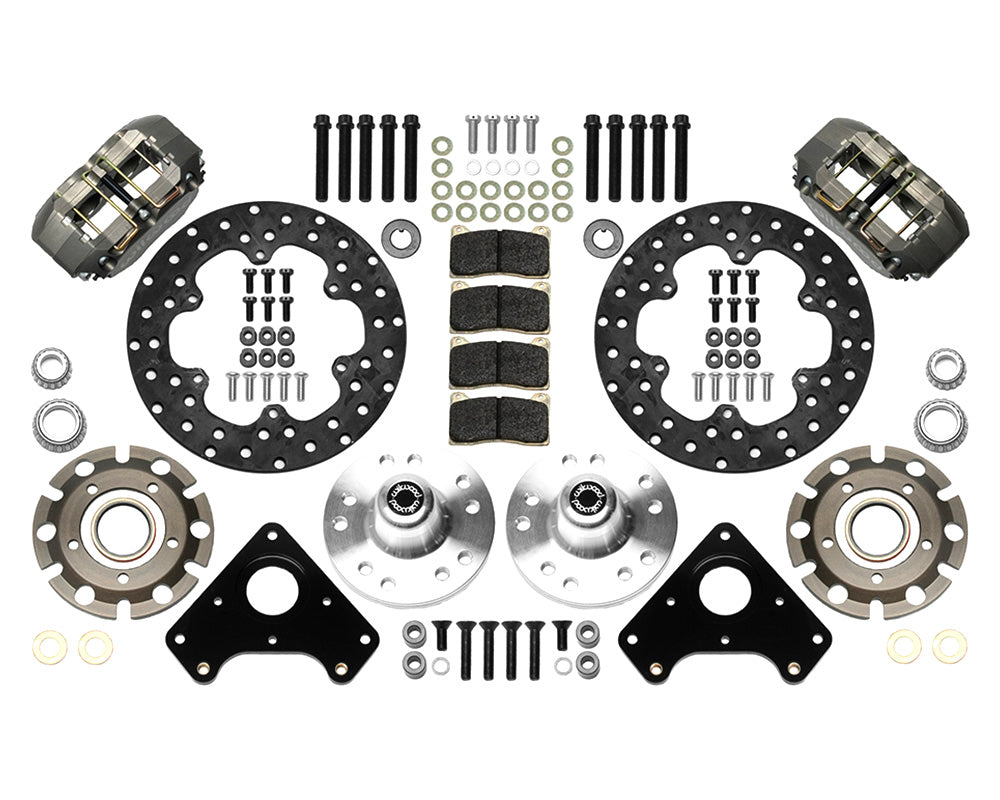 Wilwood - 1982-2003 Chevy S10 Dynapro Lug Mount Front Dynamic Drag Brake Kit - 10.75-Inch Rotors