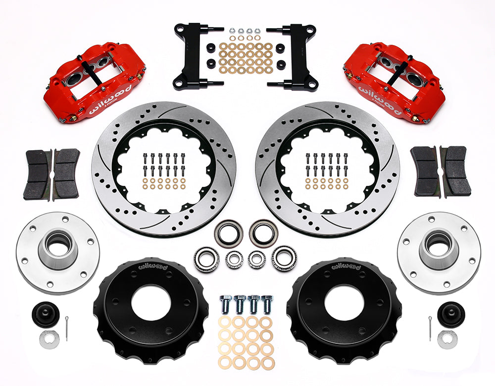 Wilwood - Kit de frenos delanteros grandes Chevy/GMC C10 1973-1986, forjados, angostos, Superlite 6R, para ejes DSE, rotores de 13,06 pulgadas
