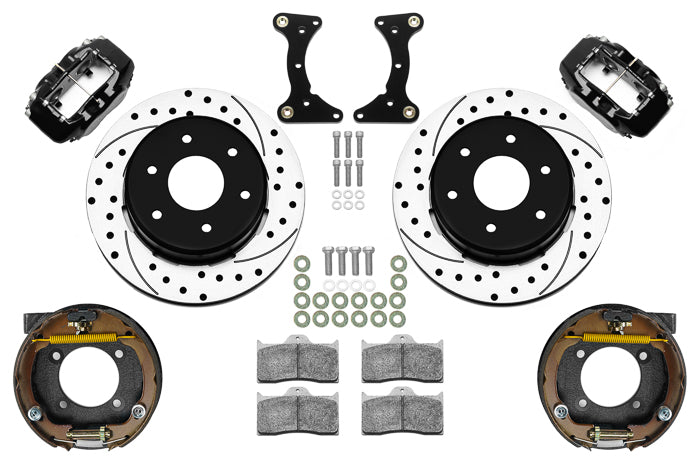 Wilwood - Kit de freno trasero grande para Chevy/GMC C10 1963-1986, Dynlite forjado (rotor de 6 x 5,50), rotores de 12,19 pulgadas