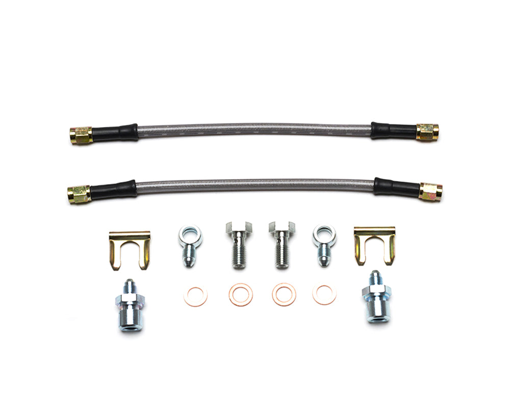 Wilwood - シボレー/GMC C10/C15 ブレーキ ライン キット 10 インチ 3/8-24 IF から 10mm バンジョー