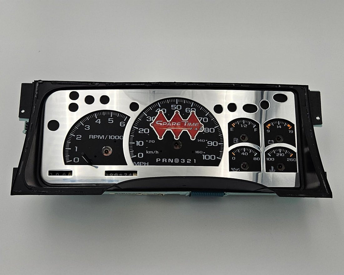 Spare Time Billet - Chevy | GMC 1995-1998 Billet OBS Gauge Trim