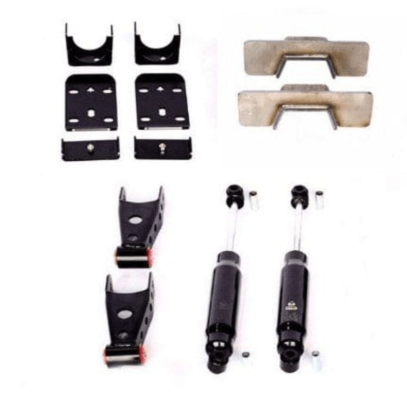 1999-2006 (2007 CLASSIC) GM 7″ REAR LOWERING KIT W/ WELD ON C-NOTCH