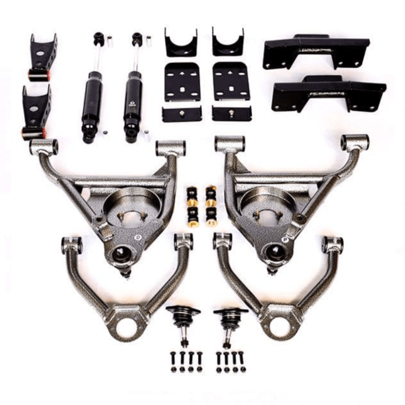 1999-2006 (2007 CLASSIC) GM 2WD 5/7 LOWERING KIT W/ BOLT ON C-NOTCH