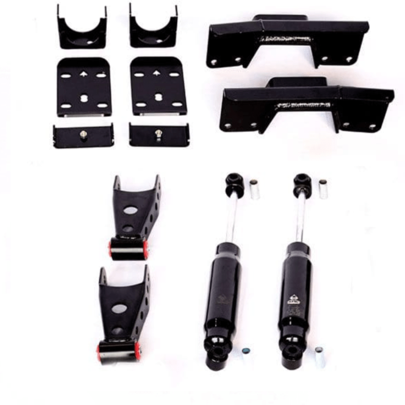 1999-2006 (2007 CLASSIC) GM 7″ REAR LOWERING KIT W/ BOLT ON C-NOTCH