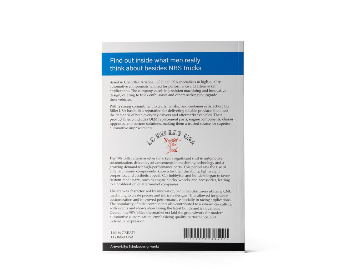 LG Billet USA Book - What Every Man Thinks About Besides Trucks