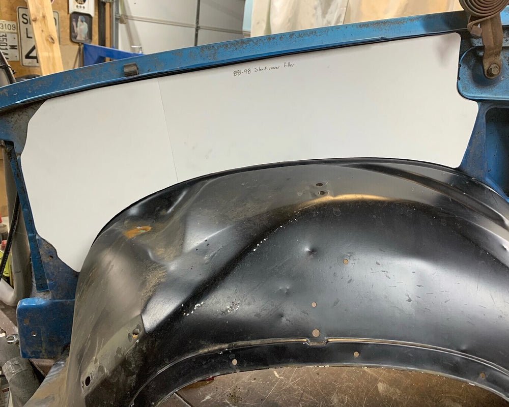 Paneles de relleno laterales del guardabarros interior de serie OBS de Chevy 1988-98