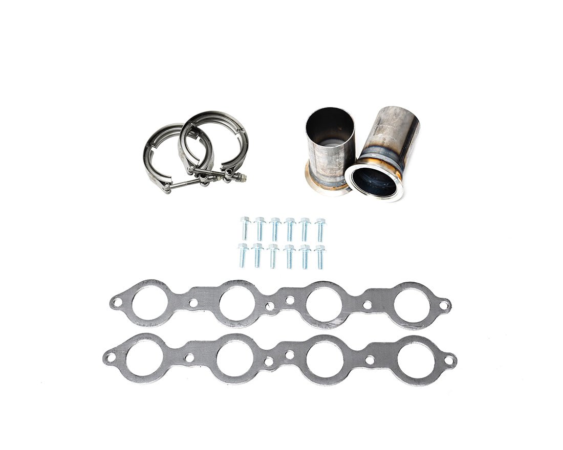 THY-309-1-C / Universal LS Motor Swap Short Tube Headers 4.8L-6.2L (Rear Swept Exit)