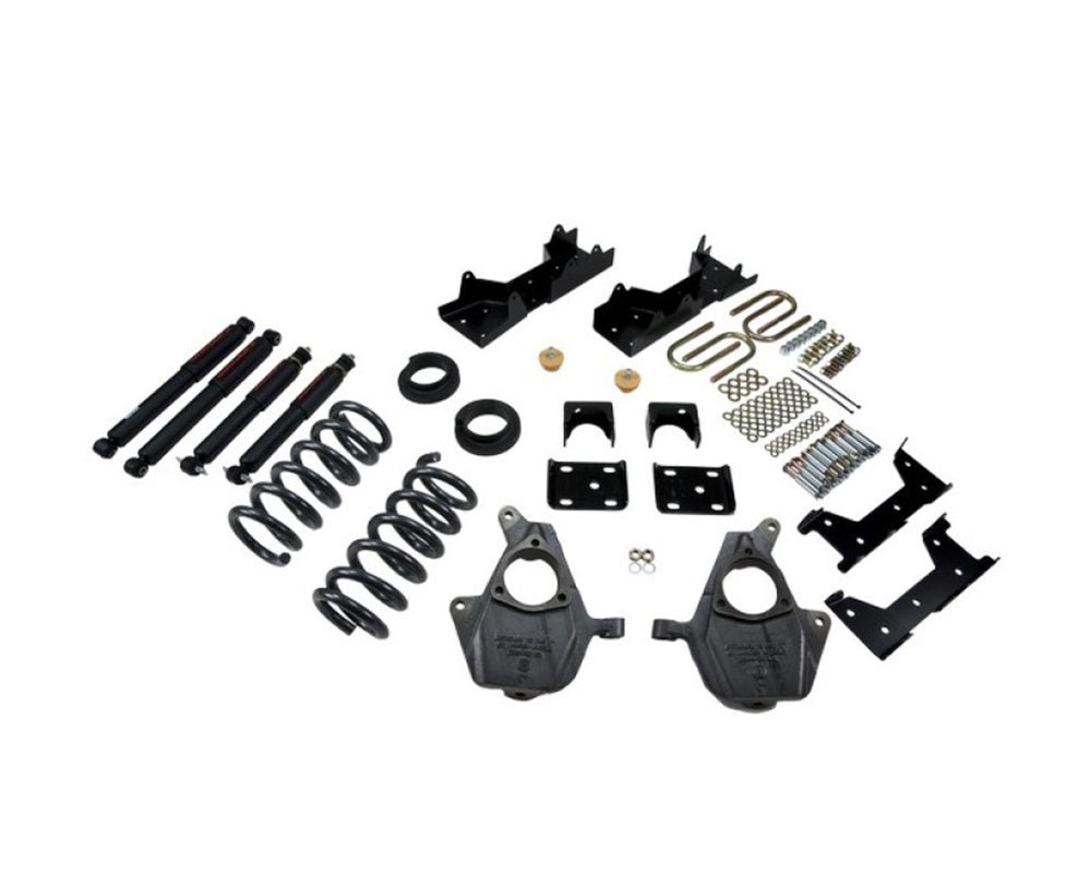Belltech ローダウンキット、ナイトロドロップ II ショック、フリップキット付き 1999-2006 シボレー/GMC シルバラード/シエラ 1500 標準キャブ