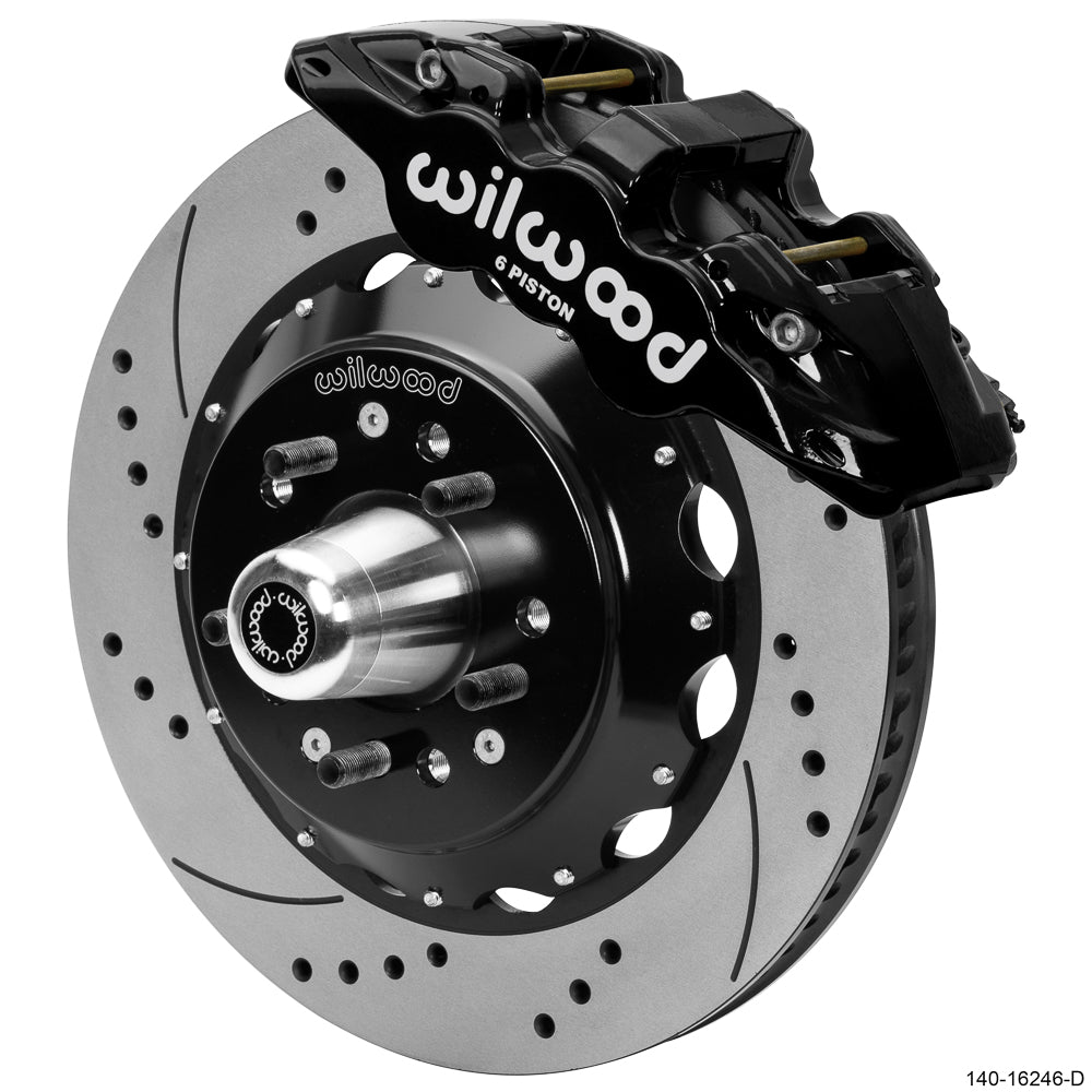 Wilwood - 1982-2003 Chevy S10 AERO6 Big Brake Front Brake Kit - 14-Inch Rotors