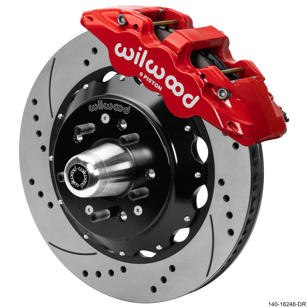 Wilwood - 1982-2003 Chevy S10 AERO6 Big Brake Front Brake Kit - 14-Inch Rotors