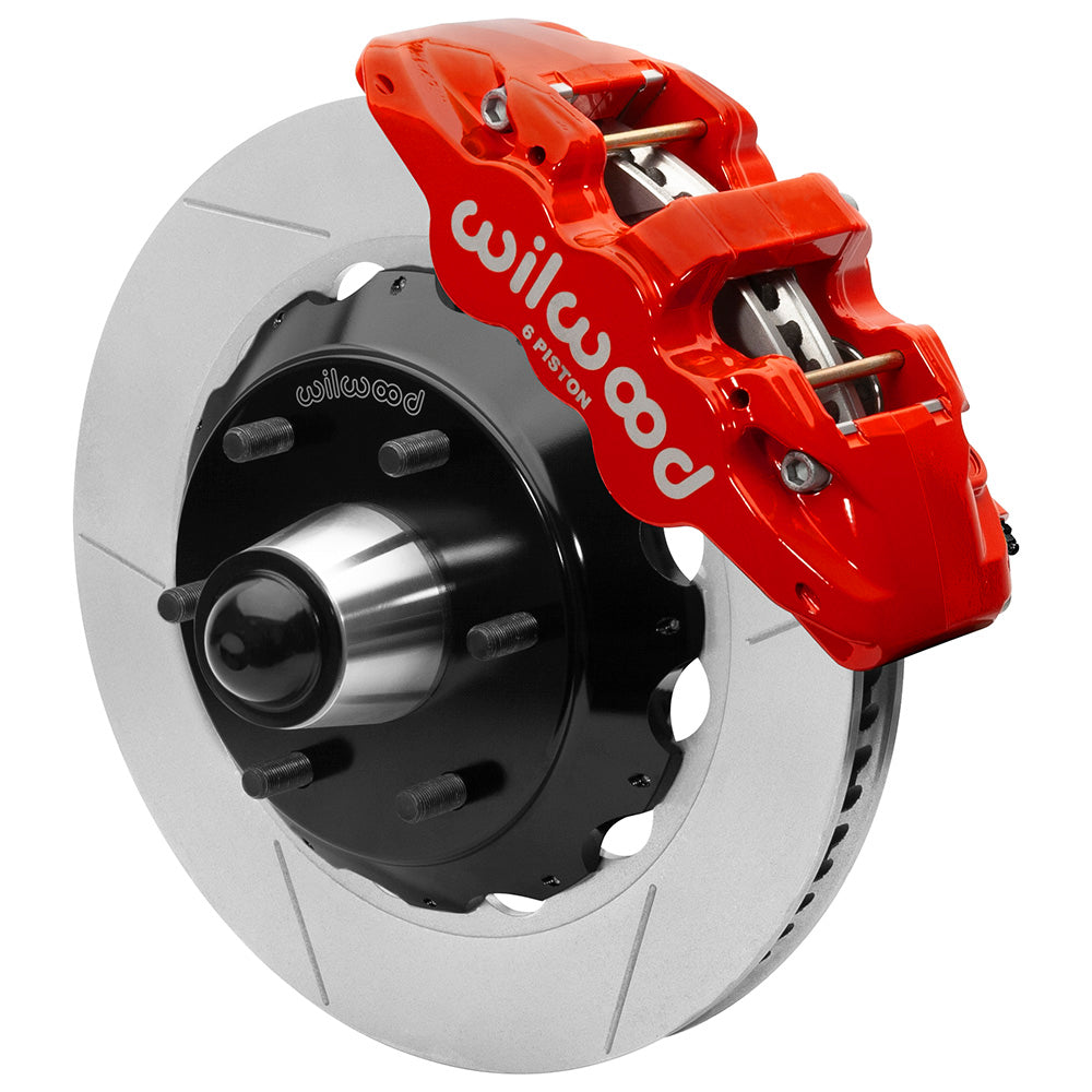 Wilwood - Kit de freno delantero grande AERO6 para Chevy/GMC C10 1963-1986 (buje de 6 x 5,50 y rotor de 2 piezas) para ejes CPP/Ridetech - Rotores de 14 pulgadas