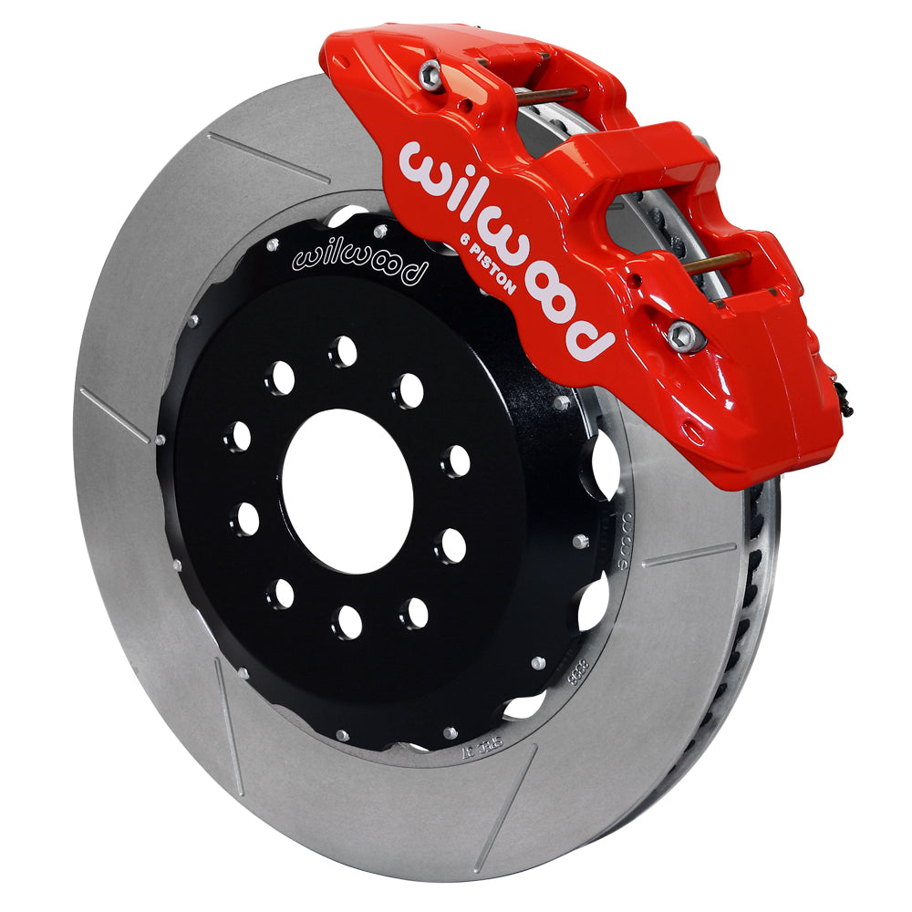 Wilwood - Kit de frenos delanteros grandes AERO6 para ejes DSE Chevy/GMC C10 1973-1986 - Rotores de 14,25 pulgadas