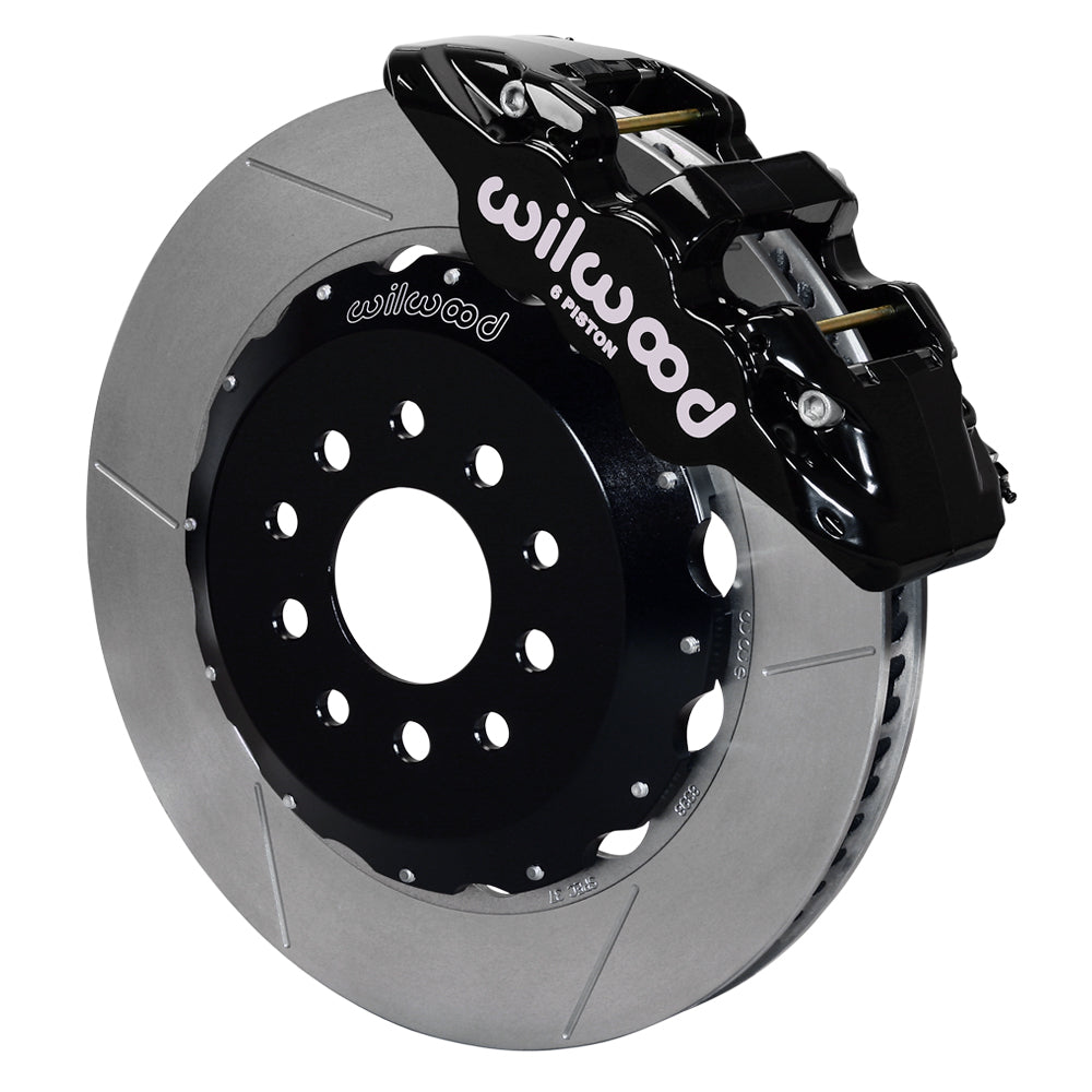 Wilwood - Kit de frenos delanteros grandes AERO6 para ejes DSE Chevy/GMC C10 1973-1986 - Rotores de 14,25 pulgadas
