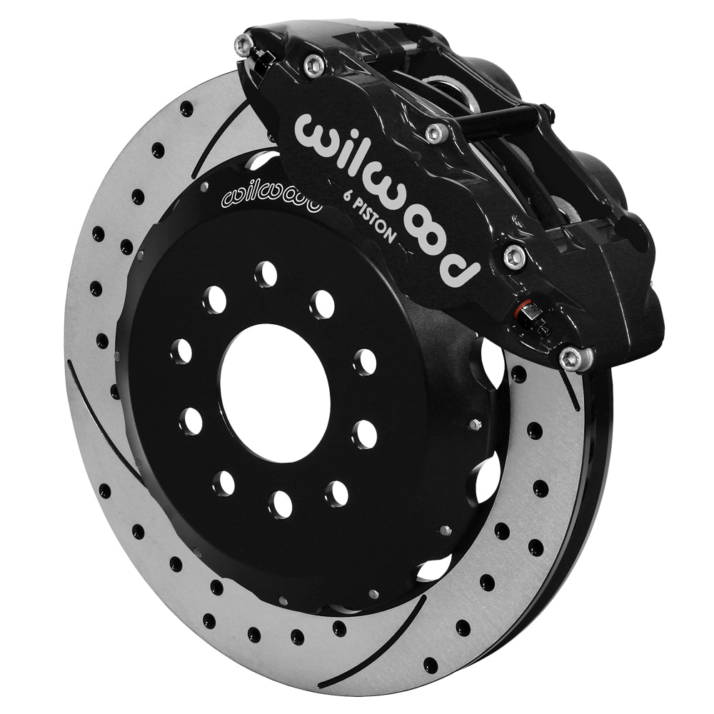 Wilwood - Kit de frenos delanteros grandes Chevy/GMC C10 1973-1986, forjados, angostos, Superlite 6R, para ejes DSE, rotores de 13,06 pulgadas