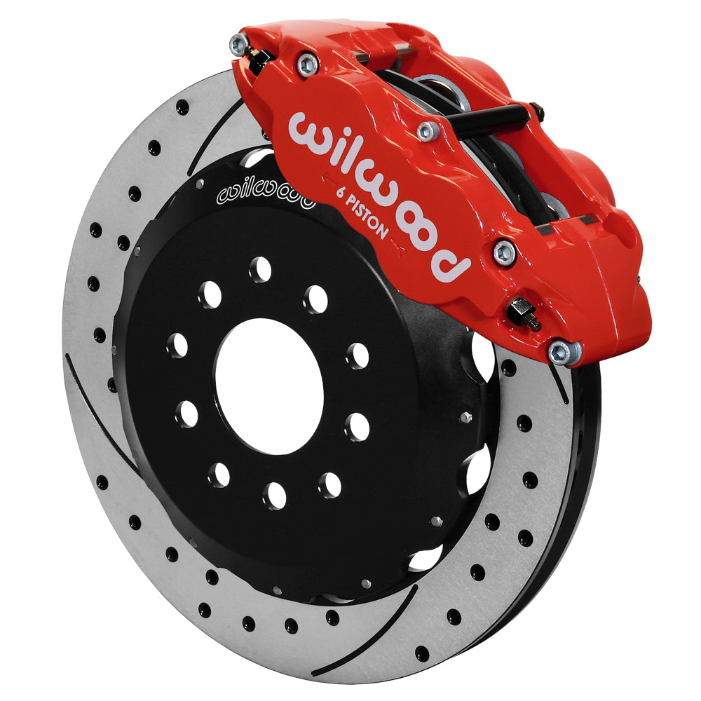 Wilwood - Kit de frenos delanteros grandes Chevy/GMC C10 1973-1986, forjados, angostos, Superlite 6R, para ejes DSE, rotores de 13,06 pulgadas
