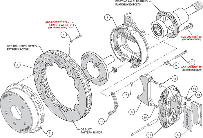 Wilwood - Kit de frenos traseros grandes Chevy/GMC C10 1963-1986, discos forjados Superlite 4R estrechos de 12,88 pulgadas
