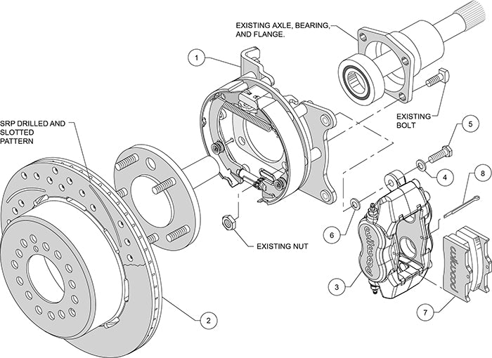 Wilwood - Kit de freno trasero grande Chevy/GMC C10 1963-1986, discos Dynalite forjados de 12,19 pulgadas