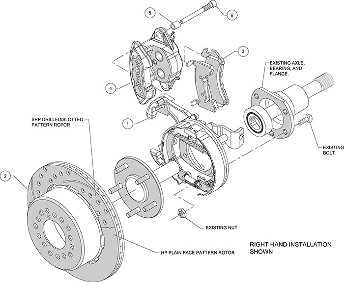 Wilwood - Kit de freno trasero grande para Chevy/GMC C10 1963-1986 D154 - Rotores de 12,19 pulgadas