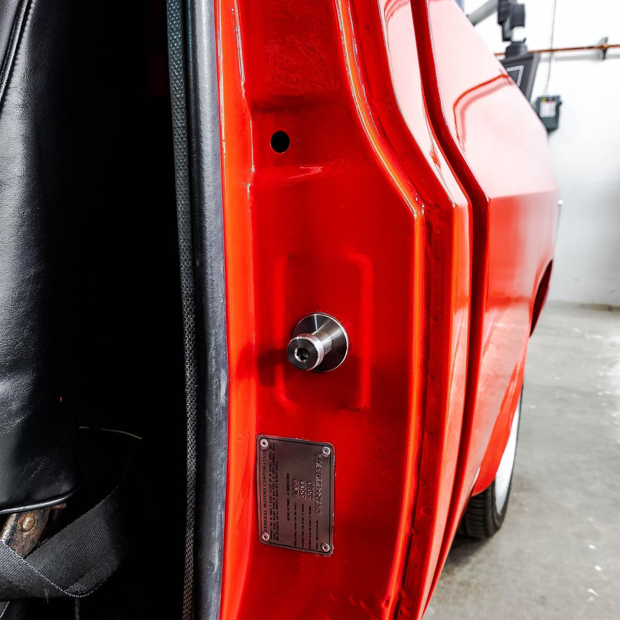 GM Door Striker Bolt Kit, 1/2"-13, Stainless Striker Plate