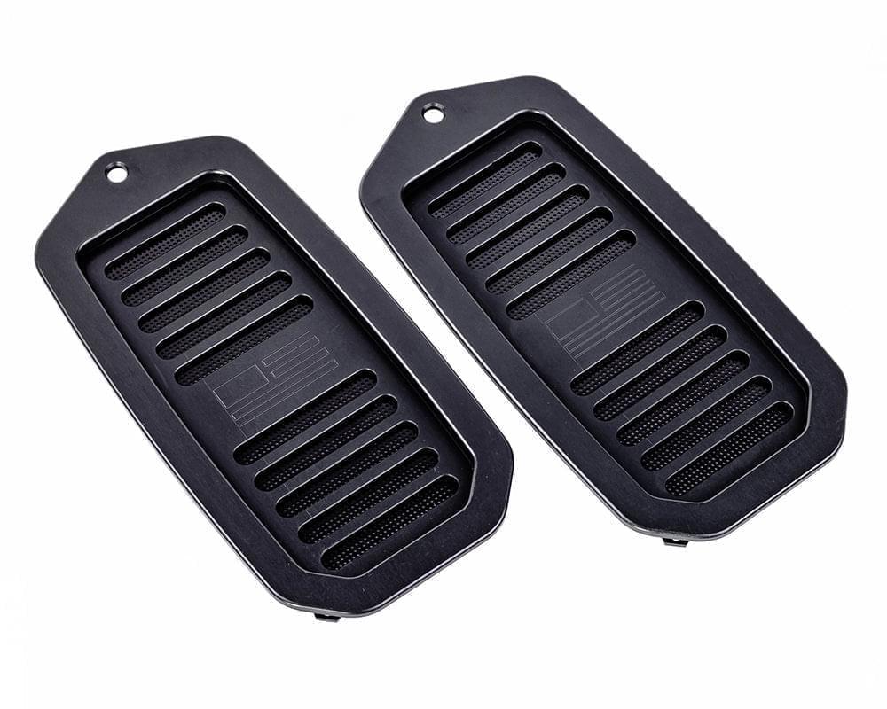 Black louver vents