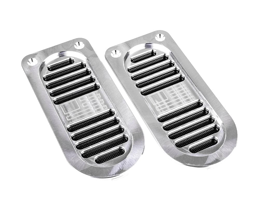 旗が刻まれたビレットドアジャムベント、Impala / Caprice 1972-76、Nova 1973-74