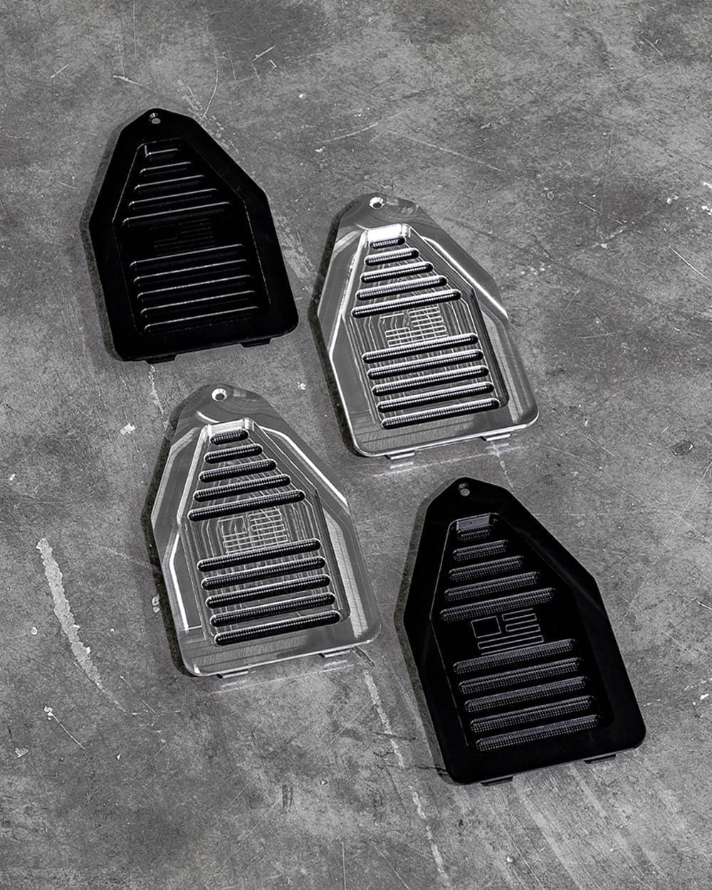 Billet Door Jam Vents With Engraved Flag, 1969 A-Body