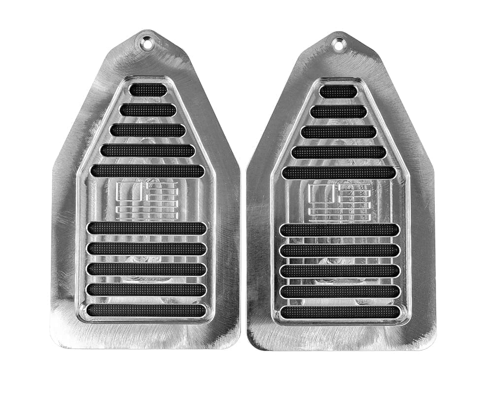 Billet Door Jam Vents With Engraved Flag, 1969 A-Body