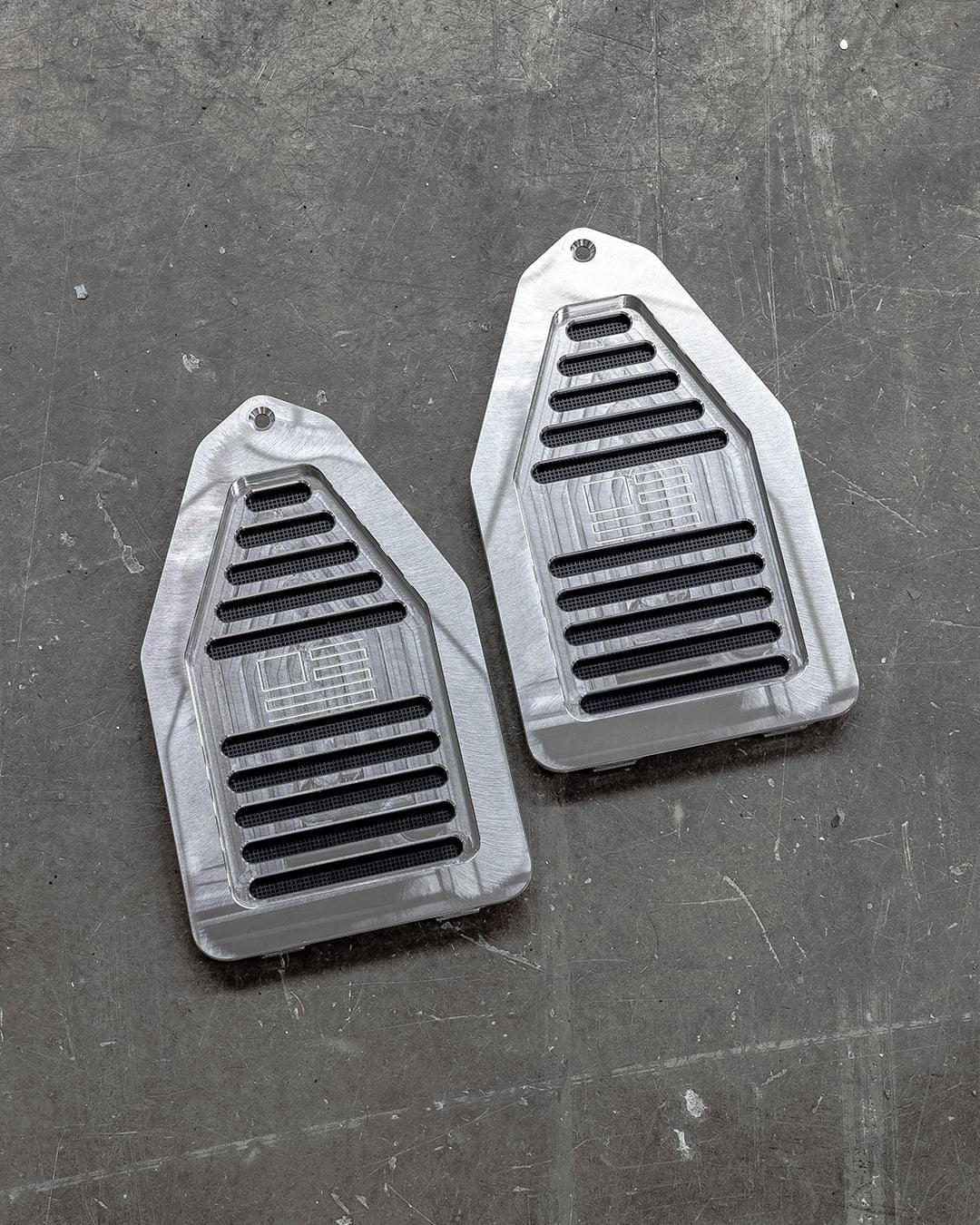 Billet Door Jam Vents With Engraved Flag, 1969 A-Body