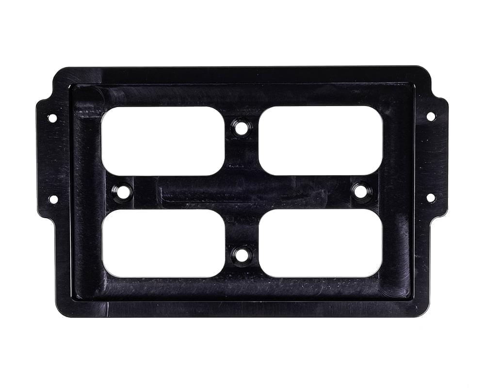 Soporte de batería Billet Interstate MT-24F, parte superior con bandera