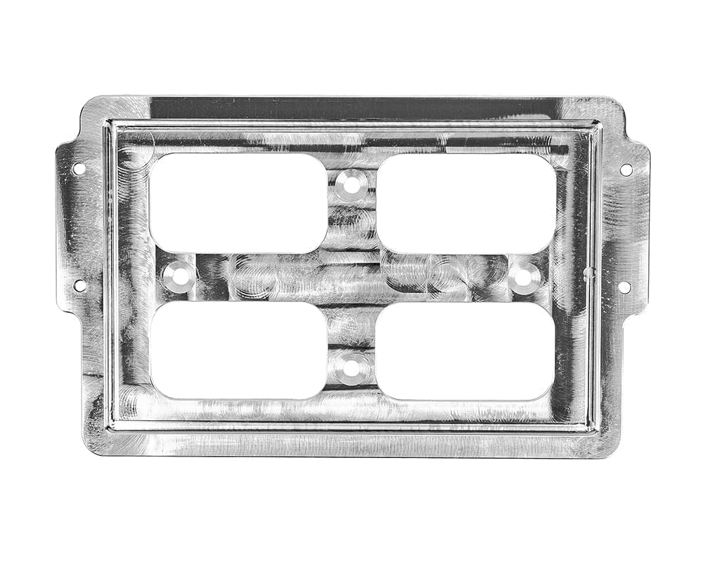 Soporte de batería Billet Interstate MT-24F, parte superior con bandera