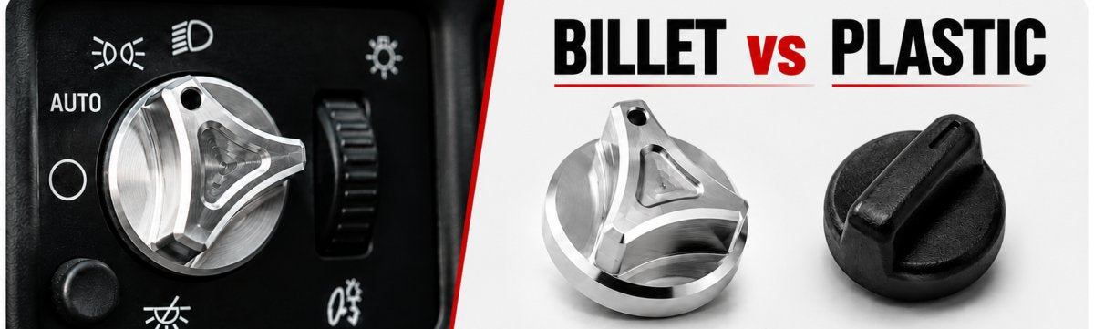 Billet vs Plastic Truck Interior Parts: Full Comparison