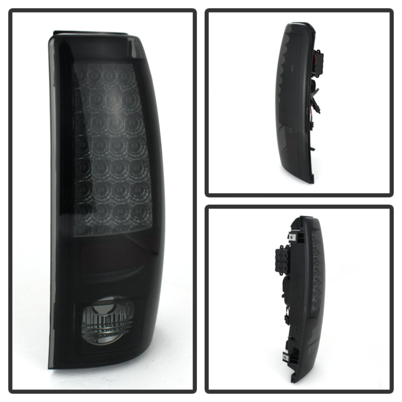 Luces traseras LED Spyder 99-02 Chevy Silverado 1500 | 99-06 GMC Sierra 1500 - Ahumado negro (no se adapta a Stepside)