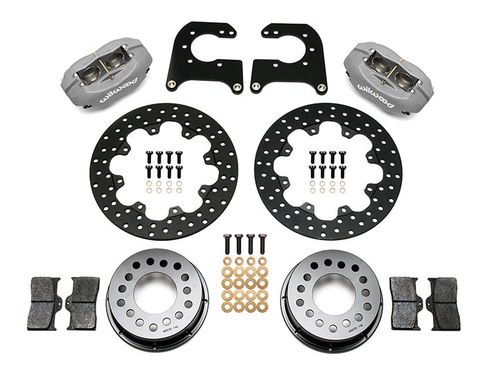 Wilwood - 10/12 Bolt - 2.91 Offset - Forged Dynalite Rear Drag Brake Kit - 11.44 Inch - Rear Caliper Mounting