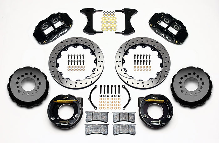 Wilwood - Kit de frenos traseros grandes Chevy/GMC C10 1963-1986, discos forjados Superlite 4R estrechos de 12,88 pulgadas