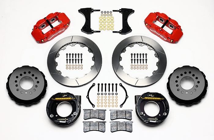 Wilwood - Kit de frenos traseros grandes Chevy/GMC C10 1963-1986, discos forjados Superlite 4R estrechos de 12,88 pulgadas