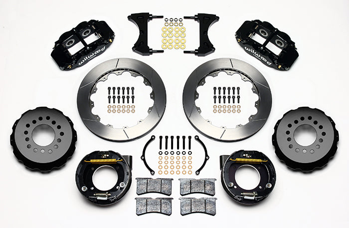 Wilwood - Kit de frenos traseros grandes Chevy/GMC C10 1963-1986, discos forjados Superlite 4R estrechos de 12,88 pulgadas
