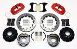 Wilwood - 10/12 Bolt - 2.81 Offset - AERO4 Big Brake Rear Parking Brake Kit - 12.88 Inch - Staggered Caliper Mounting