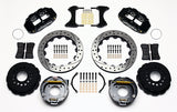 Wilwood - 10/12 Bolt - 2.81 Offset - AERO4 Big Brake Rear Parking Brake Kit - 12.88 Inch - Staggered Caliper Mounting