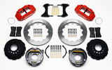 Wilwood - 10/12 Bolt - 2.81 Offset - AERO4 Big Brake Rear Parking Brake Kit - 12.88 Inch - Staggered Caliper Mounting