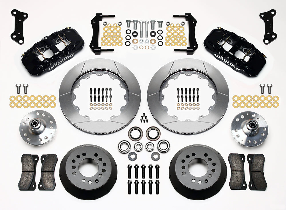 Wilwood - 64–72 GM A-Body | 67–69 GM F-Body | 64–82 Corvette | With Ridetech Spindles - AERO6 Big Brake Front Brake Kit - 14 Inch