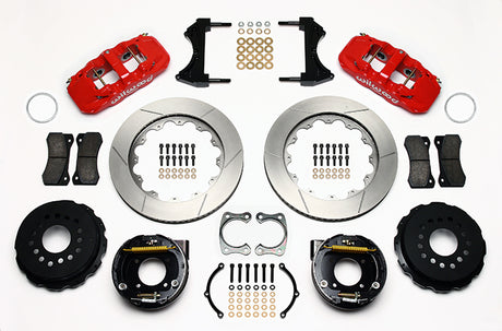 Wilwood - 10/12 Bolt - 2.81 Offset - AERO4 Big Brake Rear Parking Brake Kit - 14 Inch - Rear Caliper Mounting