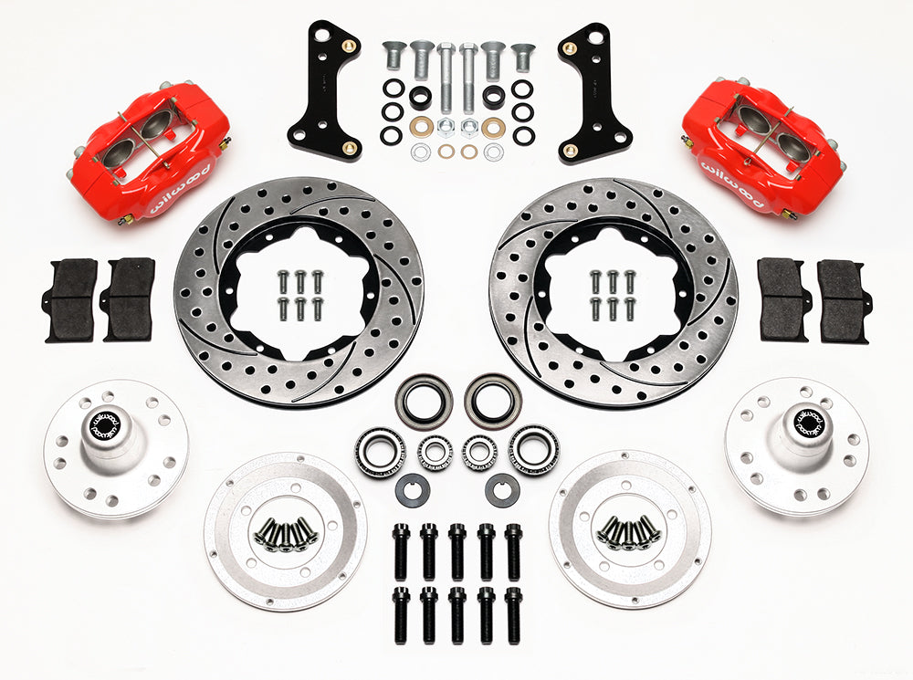 Wilwood - 64–72 GM A-Body | 67–69 GM F-Body | 64–82 Corvette | With Ridetech Spindles - Forged Dynalite Pro Series Front Brake Kit - 11 Inch