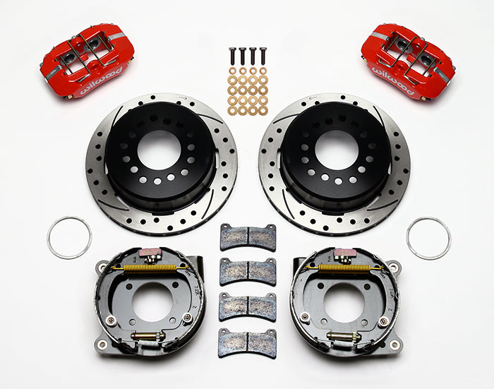 Wilwood - 10/12 Bolt - 2.75 - 2.81 Offset - Forged Dynapro Low-Profile Rear Parking Brake Kit - 11 Inch - Rear Caliper Mounting