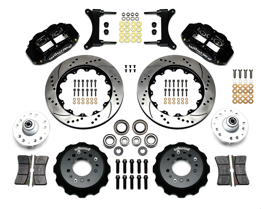 Wilwood - Kit de frenos delanteros grandes Superlite 6R estrechos forjados para Chevy S10 1982-2003 - Rotores de 14 pulgadas