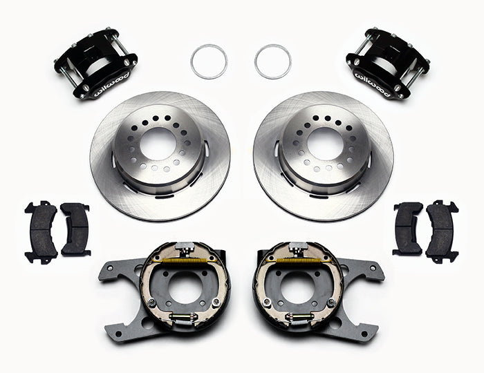 Wilwood - 10/12 Bolt - 2.75/2.81 Offset - D154 Rear Parking Brake Kit - 12.19 Inch - Staggered Caliper Mounting