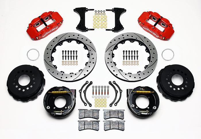 Wilwood - 10/12 Bolt - 2.75 Offset - Forged Narrow Superlite 4R Calipers - 12.88 Inch - Rear Caliper Mounting