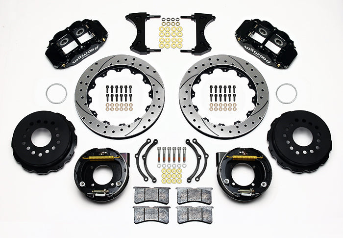Wilwood - 10/12 Bolt - 2.75 Offset - Forged Narrow Superlite 4R Calipers - 12.88 Inch - Rear Caliper Mounting