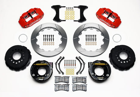 Wilwood - 10/12 Bolt - 2.75 Offset - Forged Narrow Superlite 4R Calipers - 12.88 Inch - Rear Caliper Mounting