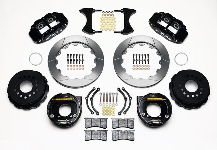 Wilwood - 10/12 Bolt - 2.75 Offset - Forged Narrow Superlite 4R Calipers - 12.88 Inch - Rear Caliper Mounting