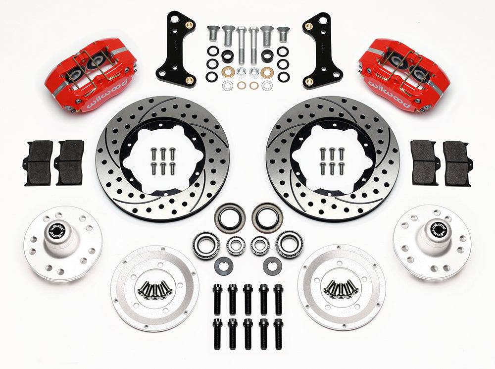 Wilwood - 64–72 GM A-Body | 67–69 GM F-Body | 64–82 Corvette | With Ridetech Spindles - Dynapro Dust-Boot Pro Series Front Brake Kit - 11 Inch